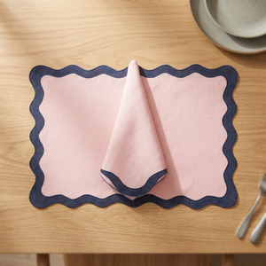 Napperons en coton brodés à motif cocktail, bordure en lin, style bohème, imperméables, à bords festonnés, modernes, pour la vente en gros - Product Image 1