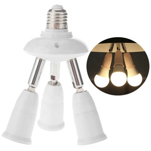 Adaptateur de douille <span class=keywords><strong>E27</strong></span> E26, répartiteur de douille, support d'ampoule LED multi-têtes, rallonge rotative à 360 degrés, convertisseur de douille de lampe - Product Image 1