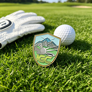 Marqueur de balle de golf personnalisé avec logo, simple et basique, gravure laser, clip de chapeau vierge, outil de réparation de divots de golf personnalisé - Product Image 1