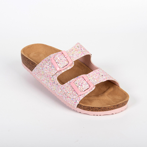 Nuevo diseño brillante <span class=keywords><strong>Mujer</strong></span> verano punta abierta zapatilla transpirable ligero antideslizante suela plana <span class=keywords><strong>sandalias</strong></span> - Product Image 4