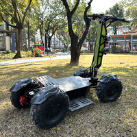 Scooter électrique tout-terrain à quatre roues, pliable, à quatre roues motrices, haute vitesse, moteur 14000W, véhicule à grandes roues
