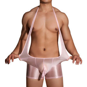 Body sedoso <span class=keywords><strong>de</strong></span> una pieza, mono completo brillante con trasero abierto, ropa <span class=keywords><strong>de</strong></span> fiesta Sexy para fiesta, discoteca para hombres, Trajes clásicos Rave, disfraz <span class=keywords><strong>de</strong></span> lencería - Product Image 5
