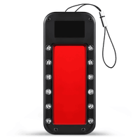 Hidden Camera Detector Anti Spy Finder Large Infrared Viewer and 12 Super Bright Red LEDs Counter Surveillance