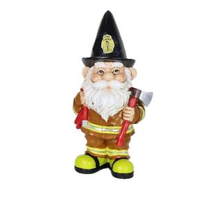Estatua Navideña, Escultura Decorativa Creativa, Papá Noel Bombero - Product Image 1