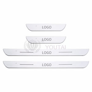 Led sans fil pour voiture Logo lumineux Lumiere a Pedal Voiture Light Pcs Long Neon Pedal Welcome Door <span class=keywords><strong>Seuil</strong></span> <span class=keywords><strong>Seuil</strong></span> Plaque avec Led - Product Image 4