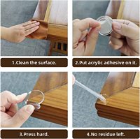 Protecteur d'angle en silicone transparent Kuliwei, auto-adhésif, pour la sécurité des bords de table, anti-collision, coussin de protection d'angle