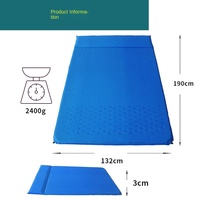 Matelas gonflable double avec oreiller intégré, gonflage automatique, imperméable, en tissu Chunyafang, pour camping et voyage, vente en gros directe usine