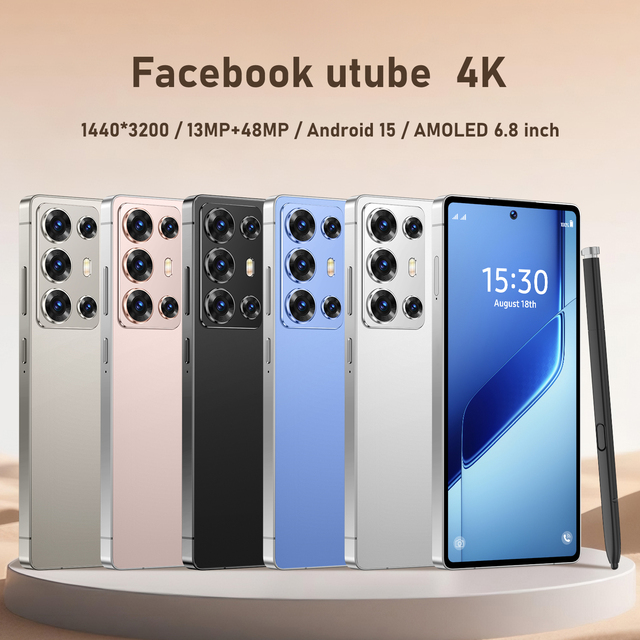 2026 New S6 6.8" 16+512GB 8000mAh Android Smartphone 8-Core 5G Unlocked Dual SIM Face ID Long Standby