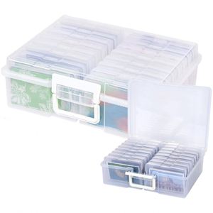 Transparent PP Injection Molded Rectangle Clothing <b>Storage</b> Case <b>Photo</b> Keeper Multifunctional Stackable - Product Image 1