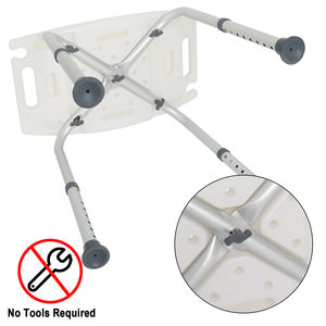 כסא מקלחת מתכווננת 150 ק "ג משקל יניקה רגלי יניקה אמבט בטיחות ציוד - Product Image 5