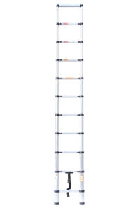 Scala Telescopica Portatile in Alluminio, Capacità di Carico 150kg, 10-12 Gradini, Standard EN131, Design Moderno per Soffitta e <span class=keywords><strong>Soggiorno</strong></span> - Product Image 2