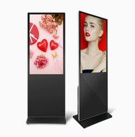 Écran numérique QLED 4K de 32, 43, 55 pouces, moniteur Android, kiosque publicitaire, lecteur de menu, 240 Hz, 300 cd/m², support au sol