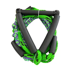 7.5 Meter 32 Strand Hollow Braid Surf Rope With Black EVA Foam Float Handle For Beginners Or Tailwave Surfing.
