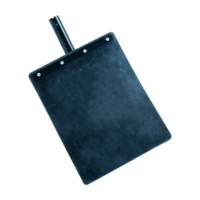 Pelle en acier de haute qualité 1.5 m manche en bois de frêne chauve-souris en caoutchouc ignifuge Basic Fire Swatter Rectangular