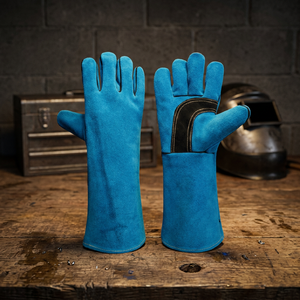 Gants de soudage personnalisés en polyéthylène, résistants à la chaleur, avec manchette de sécurité de 16 pouces, antidérapants, durables, sans latex, pour une qualité de travail supérieure - Product Image 3