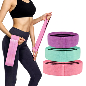 Set 3 Sport Cloth Fabric Resistance Soft Circle Hip Booty <b>Bands</b> Natural Latex Durable <b>Workout</b> Fitness Stretch Yoga Exercise Home - Product Image 1