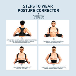 Corrector de Postura, Correa de Soporte para Espalda Recta, Corrector de Hombros, Cinturón Corrector de Postura para Hombres y Mujeres - Product Image 6