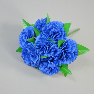 <span class=keywords><strong>Precio</strong></span> al por mayor Ramos de flores de clavel artificiales 7 cabezas Ramos de clavel falsos de seda Flores decorativas de boda - Product Image 6
