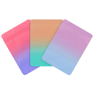 <span class=keywords><strong>Ziplock</strong></span> Mylar túi mini con số Matte Gradient màu <span class=keywords><strong>metalized</strong></span> nhựa dây kéo bao bì bí ẩn mù túi cho doanh nghiệp nhỏ - Product Image 3