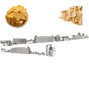 Big Output Fried Crisp Snack Food Extrusion Machine Fully Automatic Fried Chips Tortilla Bugles Production Line