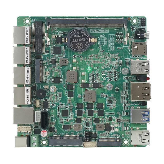 BKHD 1264NP 12*12CM Intel N100 Nano ITX Motherboard 4 Nics DDDR5 4*USB M.2 4G 5G HD DP Port for Mini PC Embedded X86