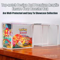 Boîtier de protection et de présentation en acrylique pour cartes Elite Trainer Box et boosters, avec protection UV à 99% et aimant puissant