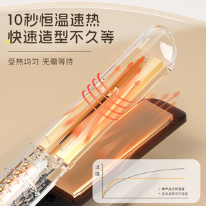 เครื่องม้วนผมอัตโนมัติ X-350 ขนาด 32 มม. พร้อมหน้าจอแสดงอุณหภูมิแบบ LED สำหรับผมนุ่มสลวย - Product Image 3