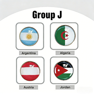 Cadeaux exclusifs pour les fans du groupe I : badges et porte-clés de l'entraînement France et Norvège. Souvenirs de qualité supérieure pour les supporters de football et les collectionneurs d'événements - Product Image 1