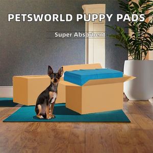 PETSWORLD Coussinets pour chiots de taille moyenne 28x34 pouces - Résistants aux déchirures, économiques, super absorbants avec noyau en gel polymère pour chiens et chiots (400) - Product Image 2