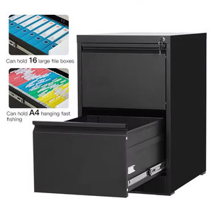 Archivador Vertical Moderno de Acero con 2 Cajones y Gran Capacidad de Almacenamiento para Oficina en Casa o Taller - Product Image 3