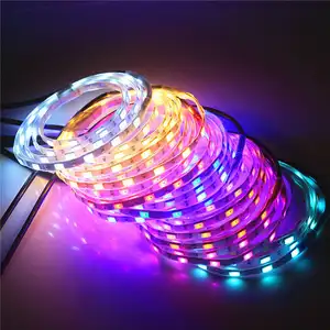 Bande lumineuse LED Flexible, SMD 5630 5730, 12v dc, 5M, 60 diodes/m, IP67, blanc-chaleureux, rouge, vert, bleu, jaune, rose, bleu-glacé