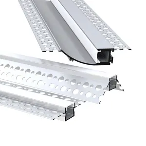 Yeni tasarım LED doğrusal ışık gömme alüminyum profil gömme Trim LED lineer yüksek ışık alçıpan alçı LED profil