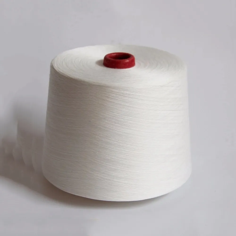Shuyuan, оптовая продажа, пряжа, белая, 100% натуральная, пряжа из полиэстера, 30/1 30/2 для вязания