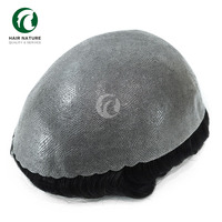 Systèmes capillaires indiens pour hommes, taille 8x10, densité 130%, toupet style libre, unité capillaire pour hommes, patch capillaire de haute qualité