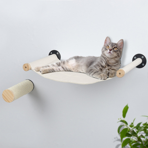 Fabbrica diretta gatto amaca e posatoi a parete in legno gatto mensola mobili arrampicata gatto amaca - Product Image 4