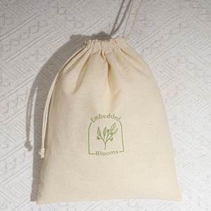 New Arrivals Natural Canvas Christmas Gift <b>Bag</b> for Packing Drawstring Customized Cotton Canvas Shopping <b>Dust</b> Pouch - Product Image 4