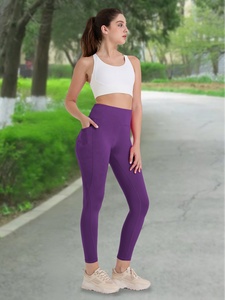 Set di 3 Leggings da Donna a Vita Alta con Tasca Laterale, Traspiranti e Modellanti, per Yoga e Allenamento in Palestra/Corsa - Product Image 6