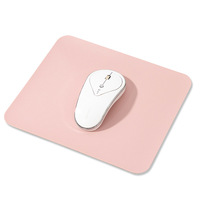 Alfombrilla de ratón para juegos de cuero minimalista de color sólido, cuadrada de una sola cara, 250x210/300x240mm, hecha a medida para ordenadores y portátiles