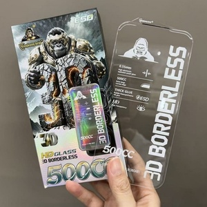 ฟิล์มกันรอยกระจก HD รุ่นใหม่ล่าสุด 3D ไร้ขอบ ESD Black King Kong 500CC สำหรับ iPhone 17 16 Pro Max ฟิล์มอะลูมิเนียมคุณภาพสูง ป้องกันรอยขีดข่วน - Product Image 2
