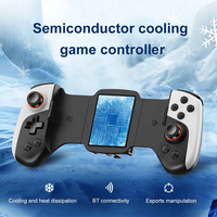 KJ02 2 in 1 Gamepad Teleskopik Tipe C Pendingin Nirkabel Pengontrol Game Seluler Dual Joystick untuk Android IOS Ponsel Switch PC