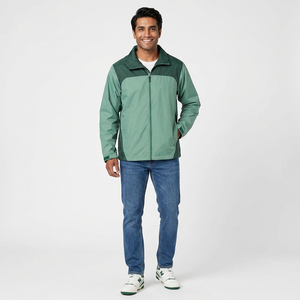 Fashionable Men's Winter Windbreaker Jacket Waterproof <b>Canvas</b> New High Street Style Stand Hood Custom Logo Printed for Rain Snow - Product Image 1