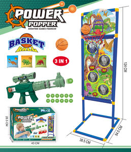 3 in 1 giocattolo all'aperto air Force pistola giocattolo per bambini basket e Sandbag che giocano madre bambini giocattolo - Product Image 5