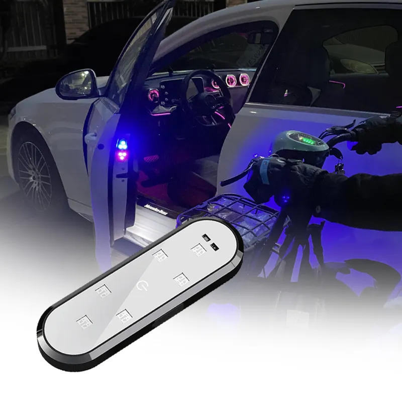 Avertissement universel de sécurité de porte de voiture Feux anti-collision Feux d'alarme clignotants stroboscopiques à LED