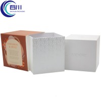 Caja de Regalo Rígida de Papel Recubierto Vintage Navideño con Impresión de Logotipo, Caja de Embalaje Artesanal para Productos de Perfumería