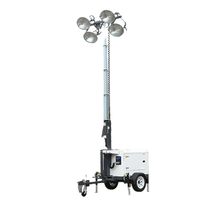 Tour d'éclairage LED mobile diesel pour l'exploitation minière, remorque avec mât haut, alimentation CC, haute qualité, durable - Product Image 3
