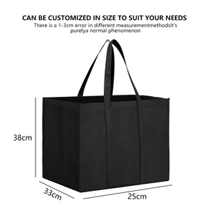 Personalizado Portátil Médio Não-Tecido Sacola De Compras De Alta Qualidade Hot Sale Handle Supermercado Saco De Compras Carta Reciclável - Product Image 3