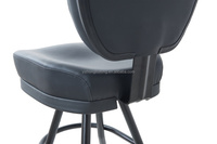 Chaise de poker de casino moderne en cuir avec pieds en métal, hauteur réglable, pivotante à 360 degrés, pour usage commercial (vente en gros)