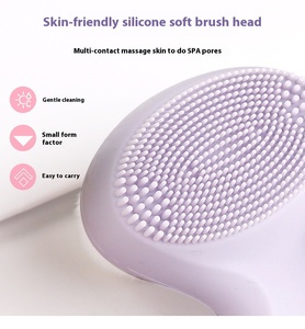 Brosse exfoliante pour le visage en silicone manuelle non électrique double face écologique 2 en 1 - Product Image 5