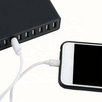 Chargeur mural portable à 10 ports USB, charge rapide, 5V 10A 60W, chargeur de voyage, chargeur QC3.0, vente chaude