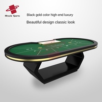 MG Texas Hold'em Table de divertissement en bois et plastique Texas Poker Baccarat Niu Niu Long Hu 21 Black Jack Card Table